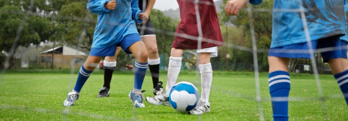 kids playing soccer