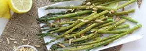 Lemon Ginger Asparagus With Toasted Almonds