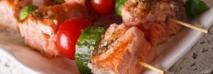 Asian Salmon Kebabs