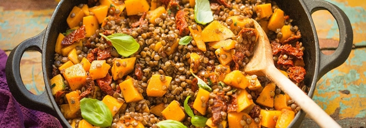 Lentils and Butternut Squash